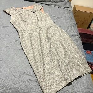 Retro  “Mad Men” feel tweed shift dress Jones New York 12